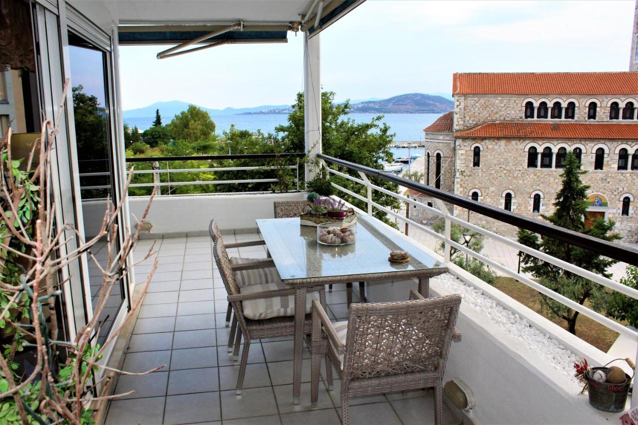 Luxury Sea View Apartment Volos Bagian luar foto