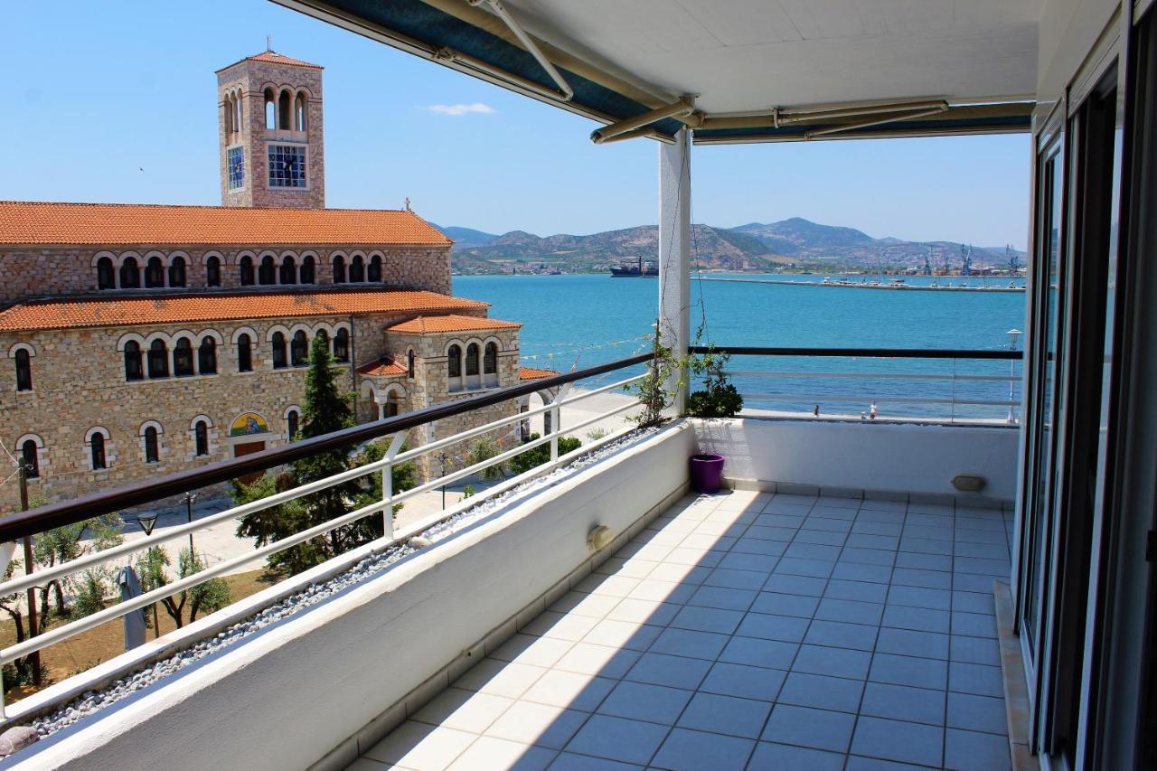 Luxury Sea View Apartment Volos Bagian luar foto